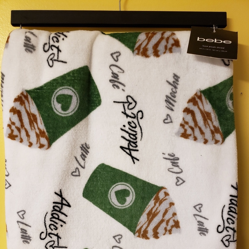 Bebe Coffee Latte Mocha Addict 50×70 Plush Throw
